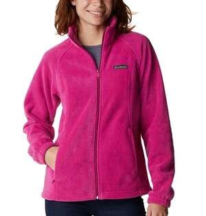 Columbia Fleece Jacket Women's Pink Size LARGE